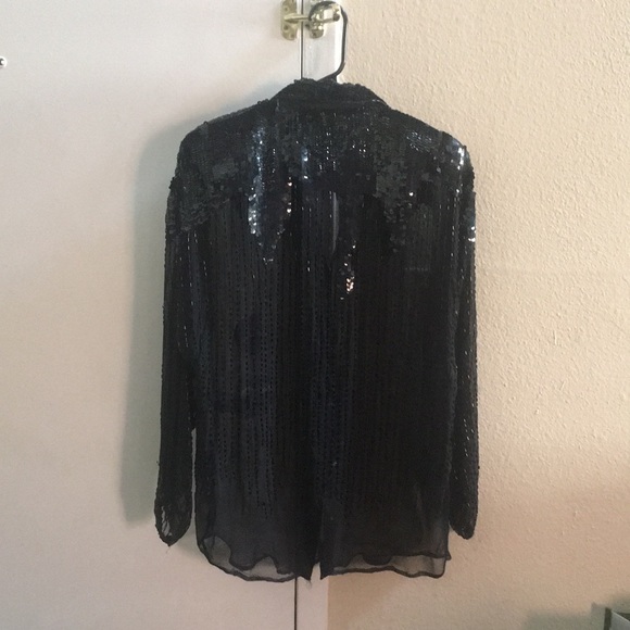 Vintage beaded blouse - Picture 4 of 4